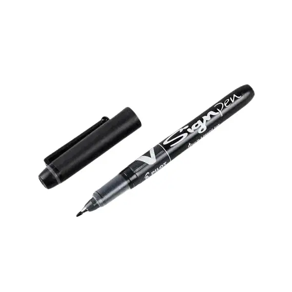 Pilot V Sign Pen Black (12 pcs/Box), 2 image
