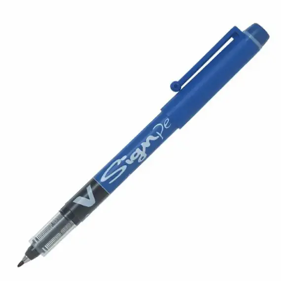 PILOT V Sign Pen Blue (12 pcs/box), 2 image