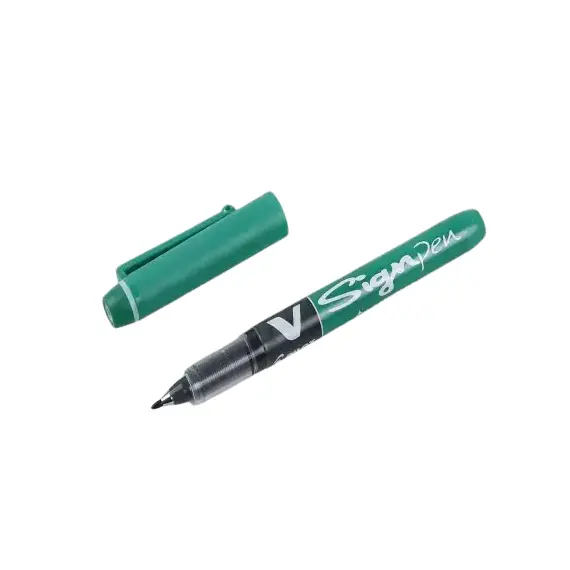 Pilot V Sign Pen (12 pcs / Box) Green, 2 image