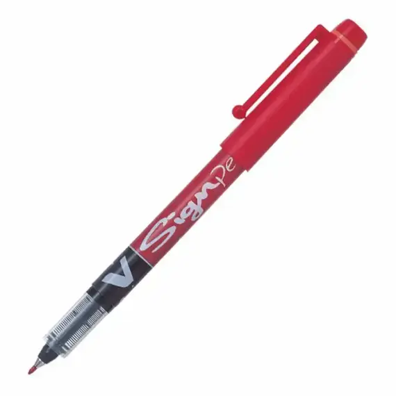 PILOT V Sign Pen Red (12 pcs/box), 2 image