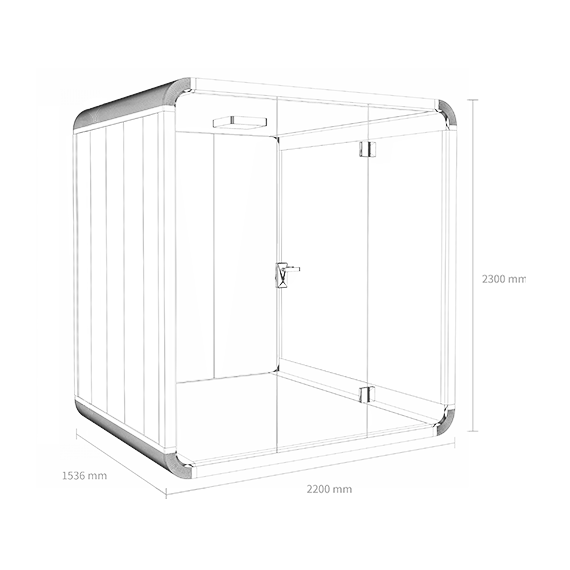 ساوند بوكس حلول عزل الصوت - مقاس كبير