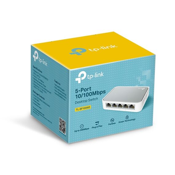 TP-Link 5-Port 10/100Mbps Desktop Switch (TL-SF1005D)