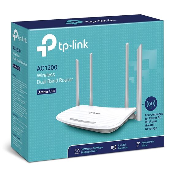TP-Link Router AC1200 Wireless Dual Band (ARCHER C50)