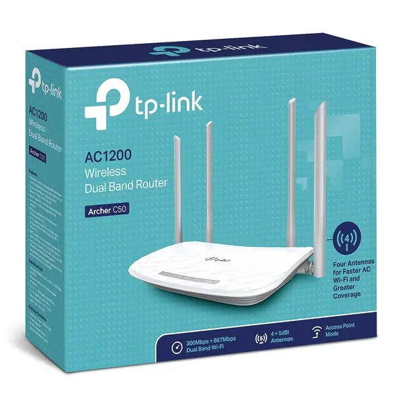 TP-Link Router AC1200 Wireless Dual Band (ARCHER C50)