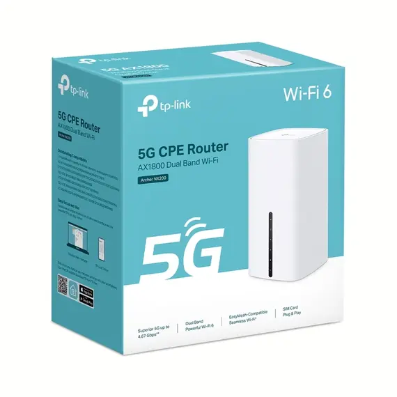​TP-Link Router ​5G AX1800 Wireless Dual-Band Gigabit (ARCHER NX200)