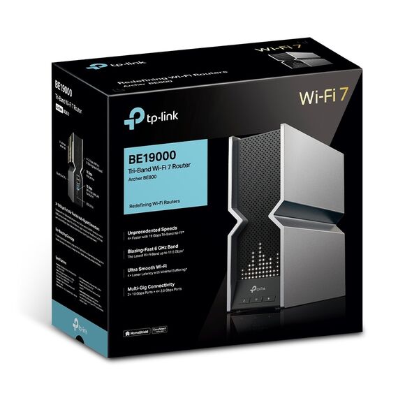 ​TP-Link Router BE19000 Tri-Band Wi-Fi 7 (ARCHER BE800)