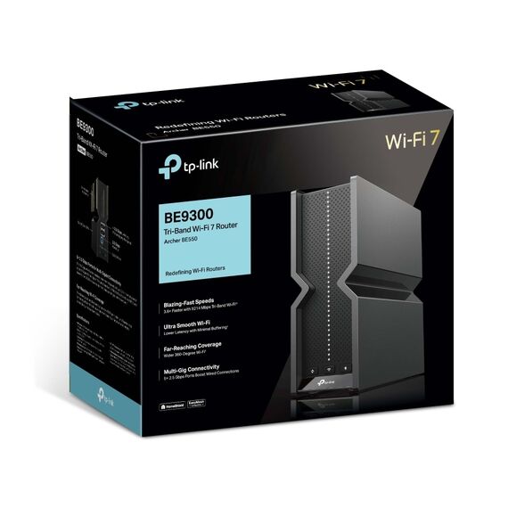 ​ TP-Link Router BE9300 Tri-Band Wi-Fi 7 (Archer BE550)