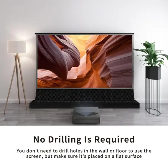 MG Motorized Tension Floor Rising UST ALR Perforated Projector screen 120-inch Grey MG Motorized Tension Floor Rising UST ALR Perforated Projector screen 120-inch Grey