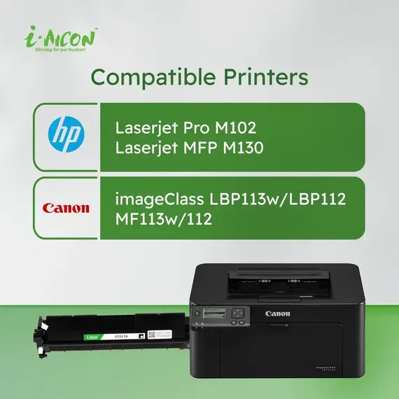 ​i-Aicon Compatible Laser Toner Black (HP CF217A | 17A / Canon 047)