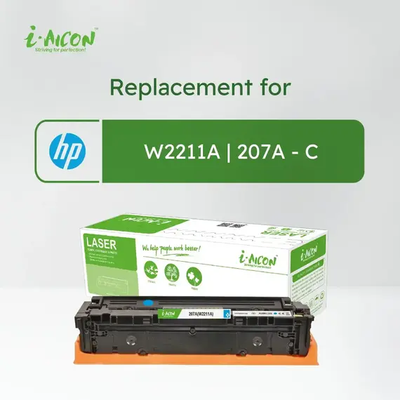 ​i-Aicon Compatible Laser Toner Cyan (HP W2211A|207A)