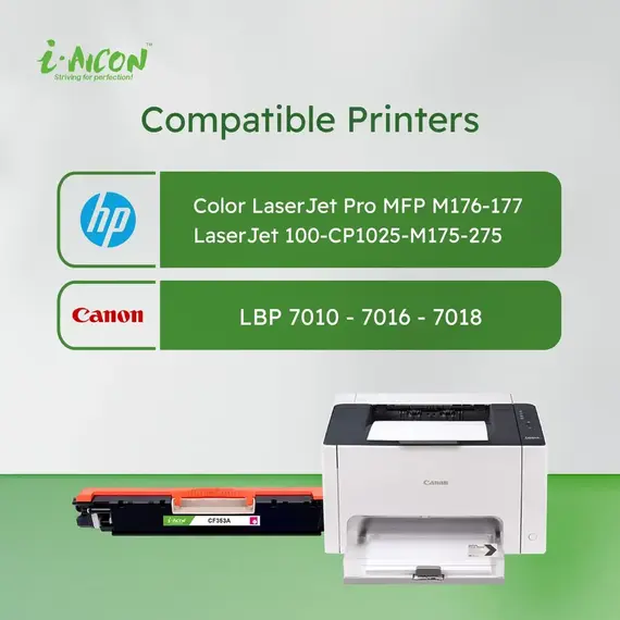 ​i-Aicon Compatible Laser Toner Magenta (HP CF353A|130A / CE313A|126A / Canon 129/329/729)