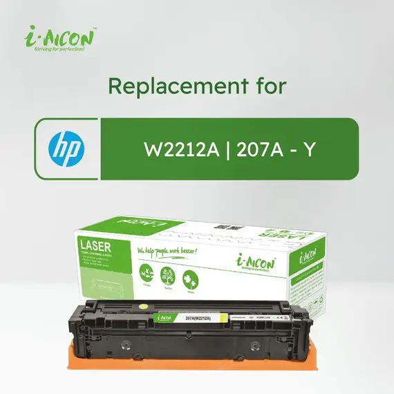 ​i-Aicon Compatible Laser Toner Yellow (HP W2212A|207A)