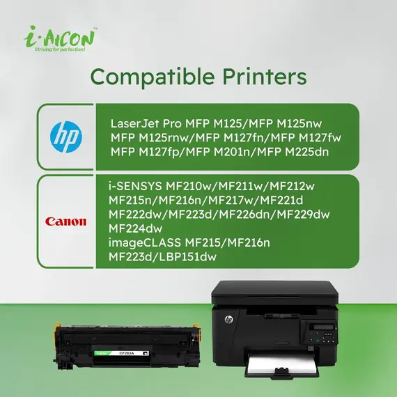 اي-ايكون حبر ليزر أسود متوافق مع (HP CF283A|83A / Canon 137/337/537/737) اي-ايكون حبر ليزر أسود متوافق مع (HP CF283A|83A / Canon 137/337/537/737)