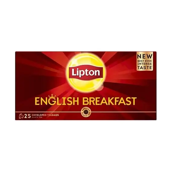 ليبتون شاي الإفطار الإنجليزي - 25 ظرف شاي × 24