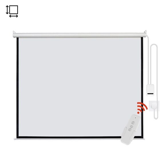 MG Motorized Projection Screen With Remote Control 485.7x400 cm White