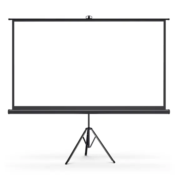 ام جي شاشة عرض بروجكتور متنقلة 180x180 سم ابيض