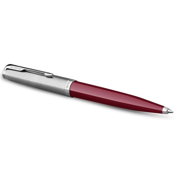 PARKER 51 Medium Ballpoint Pen Burgundy Chrome Trim Black Ink