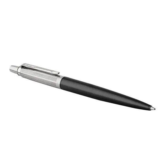 PARKER Jotter Premium Medium Ballpoint Pen Tower Grey Diagonal Chrome Trim Blue Ink, 2 image