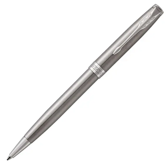 PARKER Sonnet Medium Ballpoint Pen Stainless Steel Palladium Trim Black Ink, 2 image