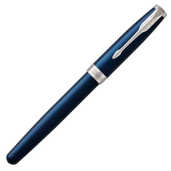 PARKER Sonnet Medium Fountain Pen Blue Lacquer Palladium Trim