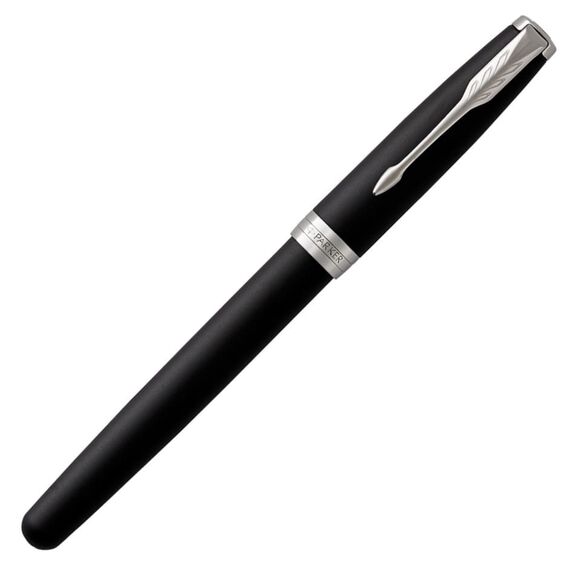 PARKER Sonnet Medium Fountain Pen Matte Black Chrome Trim