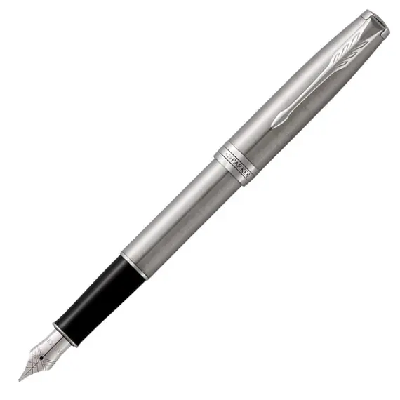 PARKER Sonnet Medium Fountain Pen Stainless Steel Palladium Trim, 2 image