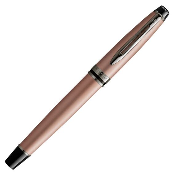 WATERMAN Expert Fountain Pen Metallic Rose Gold Ruthenium Trim