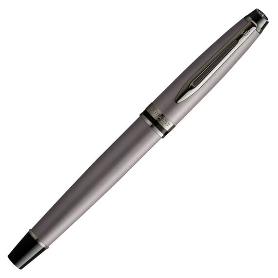 WATERMAN Expert Rollerball Pen Metallic Silver Ruthenium Trim
