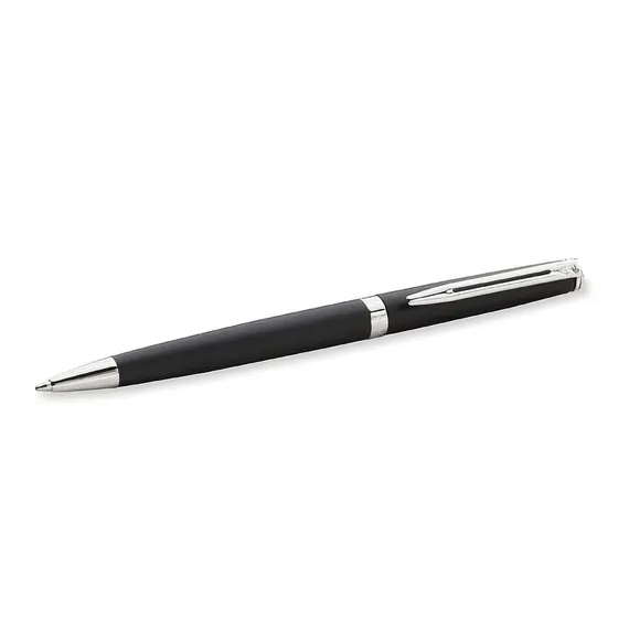 WATERMAN Hemisphere Ballpoint Pen Matte Black Chrome Trim, 2 image
