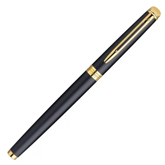 WATERMAN Hemisphere Rollerball Pen Matte Black Gold Trim, 2 image