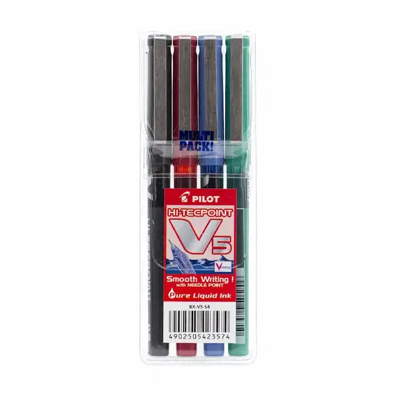 PILOT HI-TECPOINT V5 Pen 0.5mm (4 pcs/set)