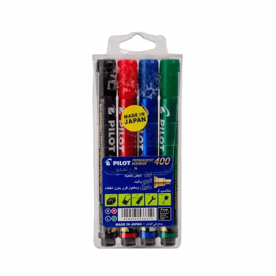 PILOT Permanent Marker Chisle (4 pcs/set)