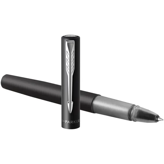 PARKER Vector XL Rollerball Pen Metallic Black Chrome Trim