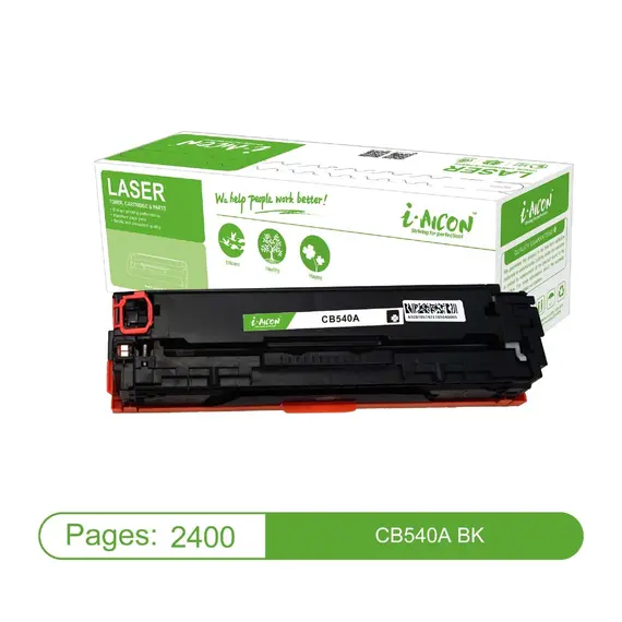 اي-ايكون حبر ليزر أسود متوافق مع (CB540A|125A / CE320A|128A / CF210X|131X / Canon 116/316/416/716/131/131II/731H)