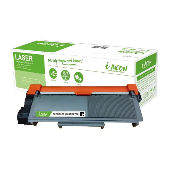 اي-ايكون حبر ليزر أسود متوافق مع (XEROX 106R02773)