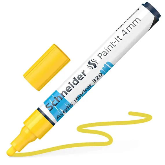 SCHNEIDER Paint-It 320 Acrylic Marker  4mm Yellow 5 pcs/box