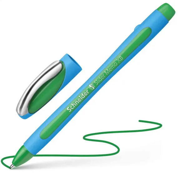 SCHNEIDER Slider Memo  Ballpoint Pen XB Green (10 pcs/box)