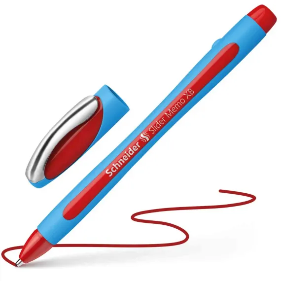 SCHNEIDER Slider Memo  Ballpoint Pen XB Red (10 pcs/box)