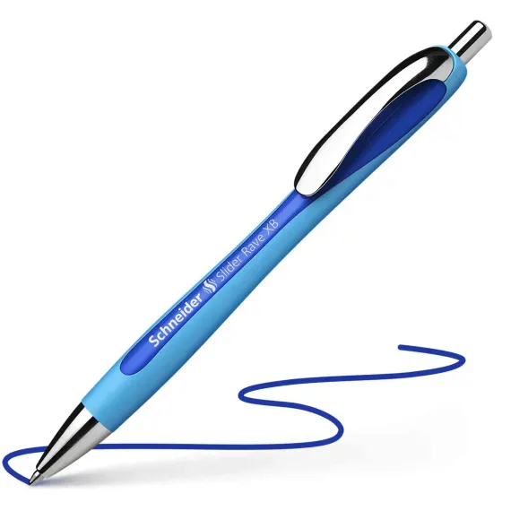 SCHNEIDER Slider Rave Ballpoint Pen XB Blue (5 pcs/box)