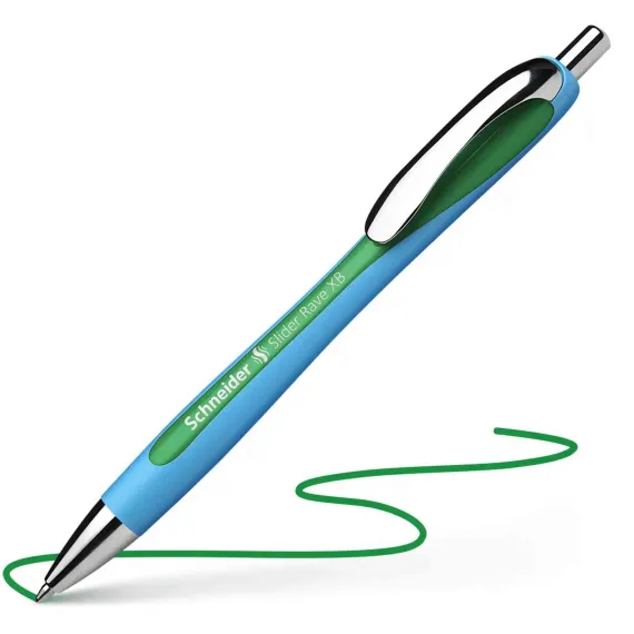 SCHNEIDER Slider Rave Ballpoint Pen XB Green (5 pcs/box)