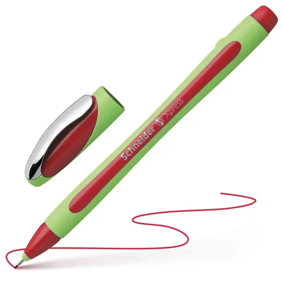 SCHNEIDER Xpress  Fineliner Pen 0.8mm Red (10 pcs/box)