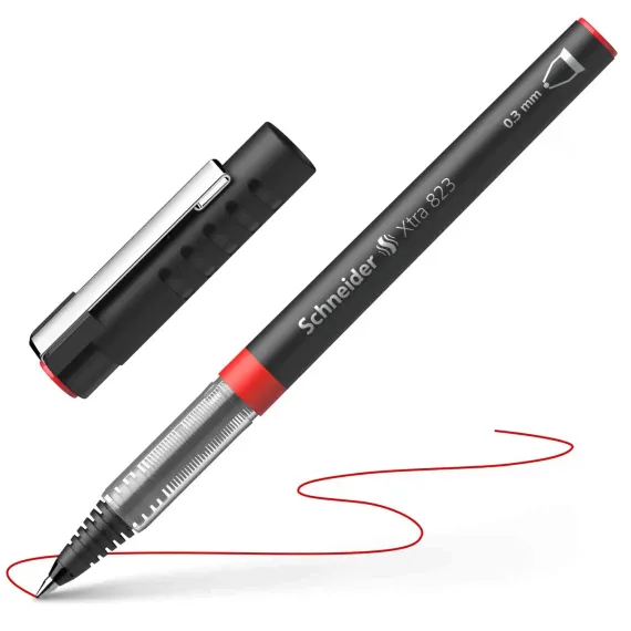 SCHNEIDER  Xtra 823 Rollerball Pen 0.3mm Red (10 pcs/box)
