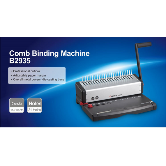 Binding Comix Comb Machine 450 Sheets, A4 Size B2935