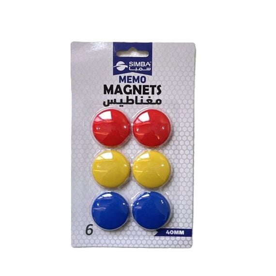 Memo Round Magnetic SIMBA  (40MM) 12 Cards