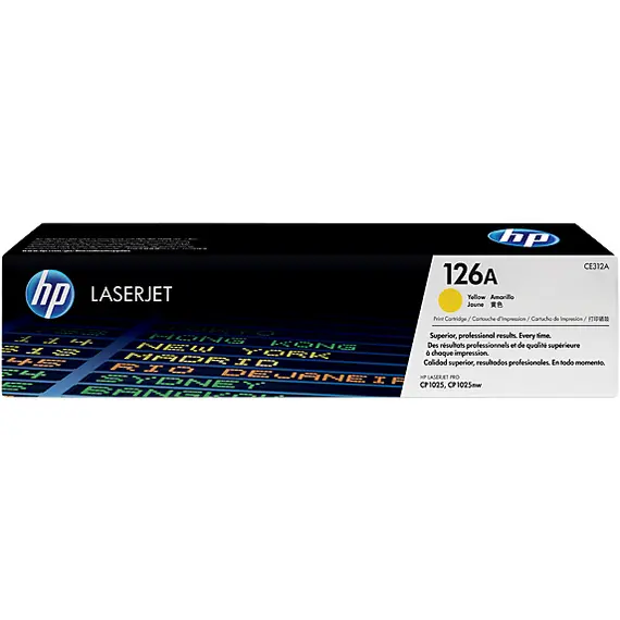 خرطوشة حبر ليزر صفراء أصلية HP 126A (CE312A)