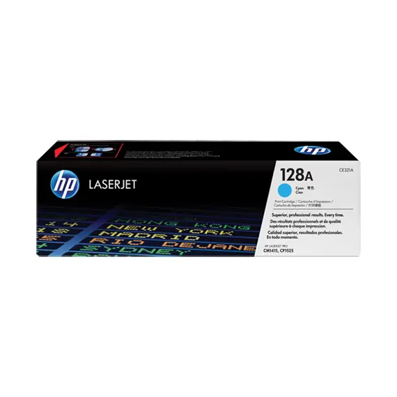 خرطوشة حبر ليزر سماوي أصلية HP 128A (CE321A)