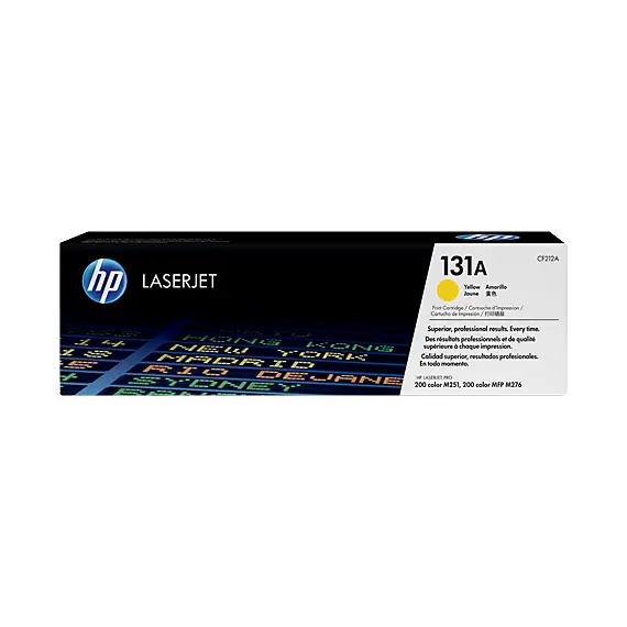 خرطوشة حبر اصفر HP 131A أصلية لطابعات ليزر جيت (CF212A)