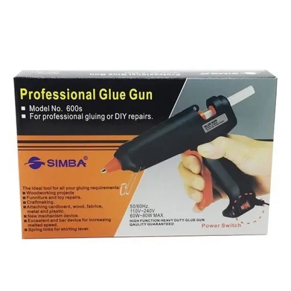 Glue, SIMBA, Glue Gun K-600s, Large, 220 volte, Black