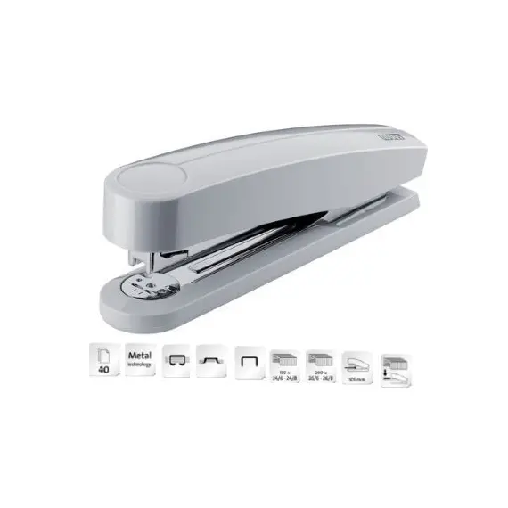 دباسة NOVUS B5، رمادية، سعة 40 ورقة، دباسة مكتبية