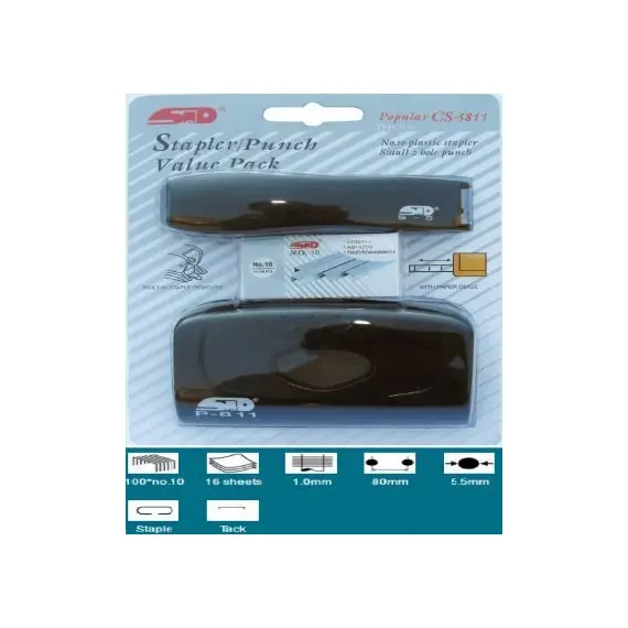 دباسة، اس تي دي سي-5811، اسود، 16 ورقة